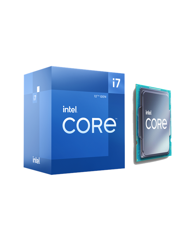 Intel Core i7-12700 Alder Lake CPU - 12 ydintä - 2.1 GHz - Intel LGA1700 - Intel Boxed (jäähdyttimen kanssa)