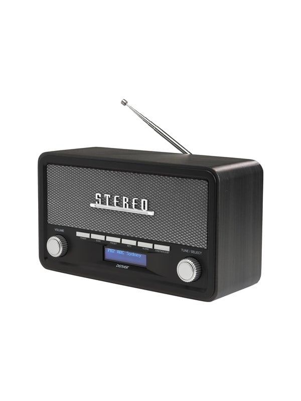DENVER DAB-18DARKGREY - DAB portable radio - Bluetooth - DAB/DAB+/FM - Stereo - Harmaa