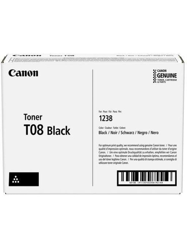 Canon Toner Black T08 11k - I-sensys X 1238i/x 1238if