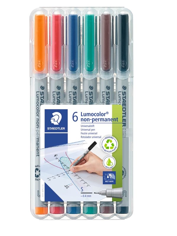 Staedtler Universal pen Lumocolor non-p S 6pc
