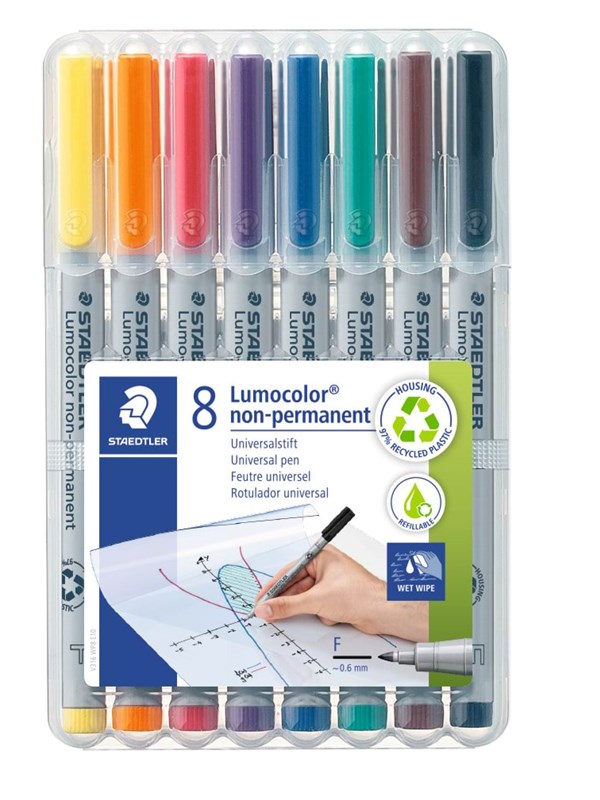 Staedtler Universal pen Lumocolor non-p F 8pc