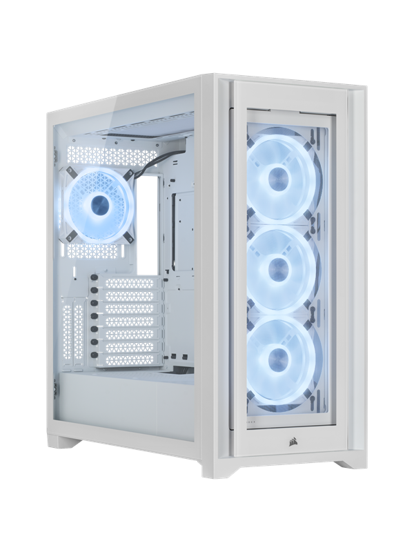 Corsair iCUE 5000X RGB QL Edition - Valkoinen - Kotelot - Miditower - Valkoinen