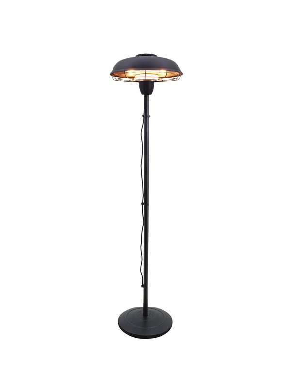HORTUS Terassilämmitin 900/2100W lattiamalli, HA, musta
