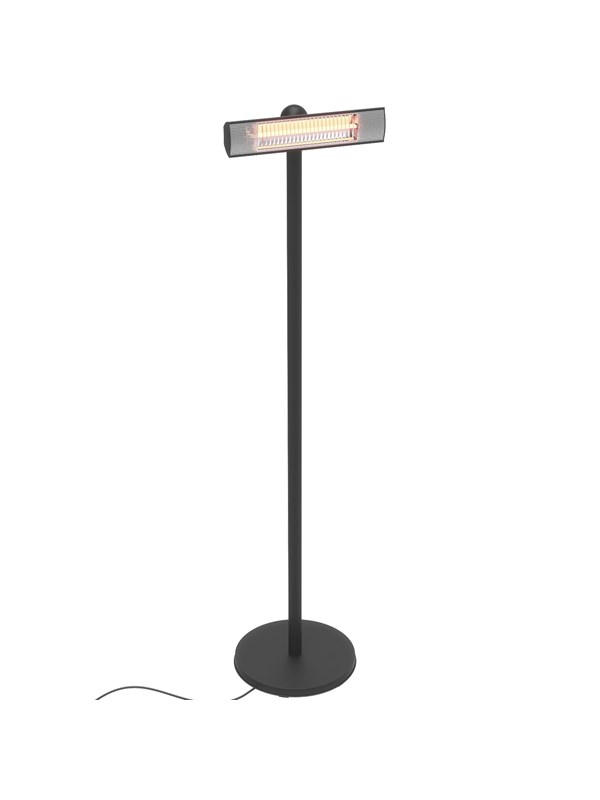 HORTUS Terassilämmitin, lattiamalli 1500 W GT, musta