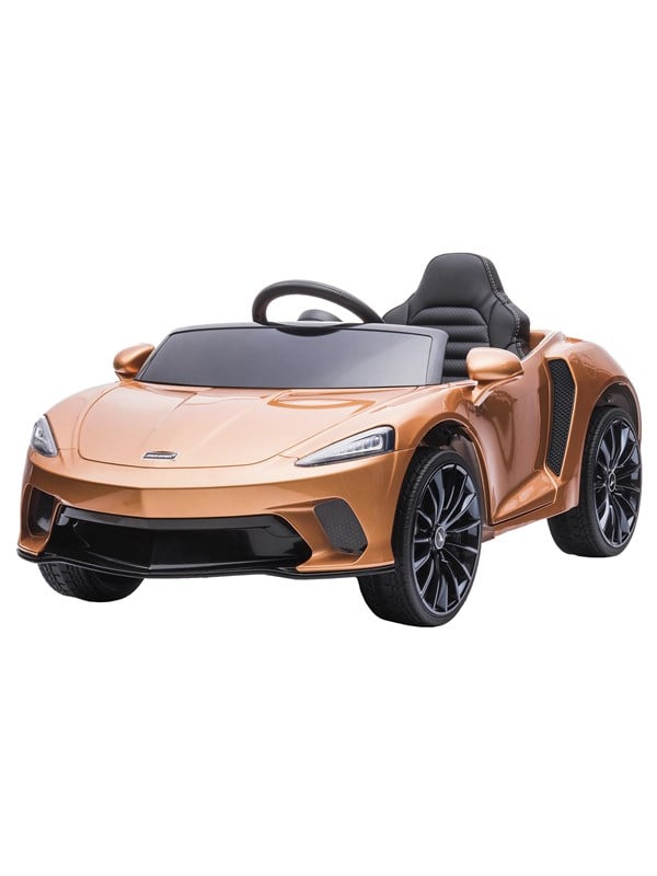 Nordic Play Sähköauto McLaren GT 12V4,5AH, EVA-renkaat, nahkaistuin, BT, spraymaalattua kuparia Speed