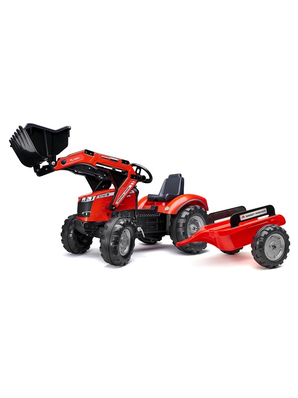Falk Kuormaajalla ja peräkärryllä Massey Ferguson