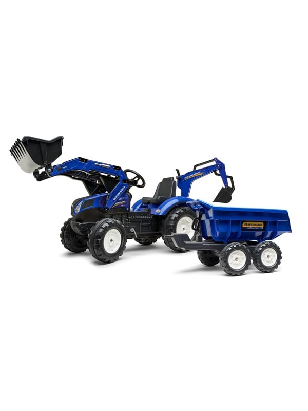 Falk Kaivuri sis. peräkärryn kipillä New Holland