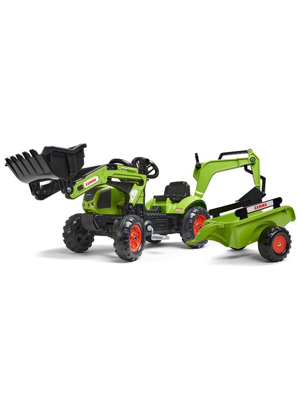 Falk Kaivuri peräkärryllä Claas