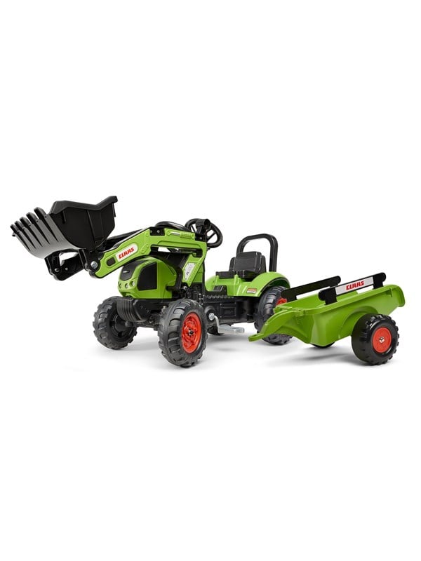 Falk Kuormaajalla ja peräkärryllä Claas