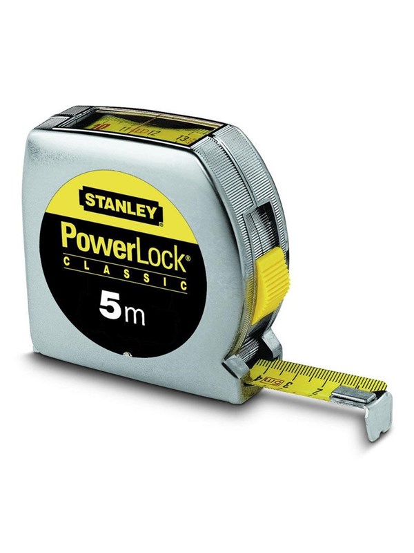 Stanley Powerlock® 5 metrin (19 mm leveä) mittanauha yläluvun lukijalla