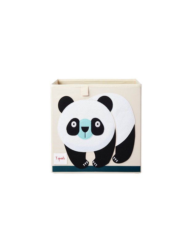 3 Sprouts Storage Box - Black & White Panda