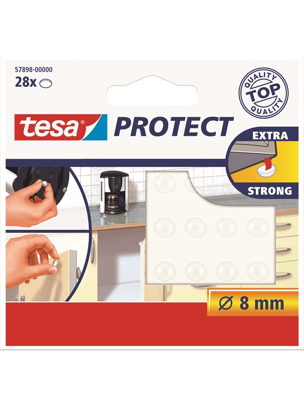 tesa Protect läpinäkyvät melua vaimentavat ja liukumista estävät tyynyt