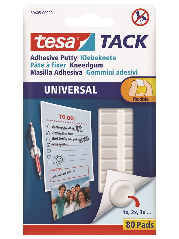 tesa TACK Yleiskäyttöiset tarratyynyt, 80 tyynyä