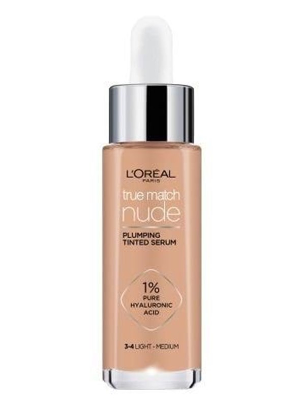 L"'Oréal Paris True Match Nude Plumping Tinted Serum - Light-Medium 3-4 30 ml