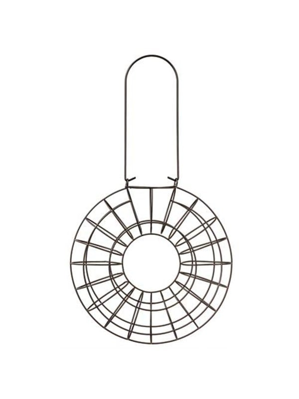 Trixie Fat ball feeder round 8 fat balls metal ø 24 × 8 cm Musta