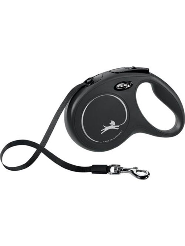 Flexi New CLASSIC m leash 5 m Musta