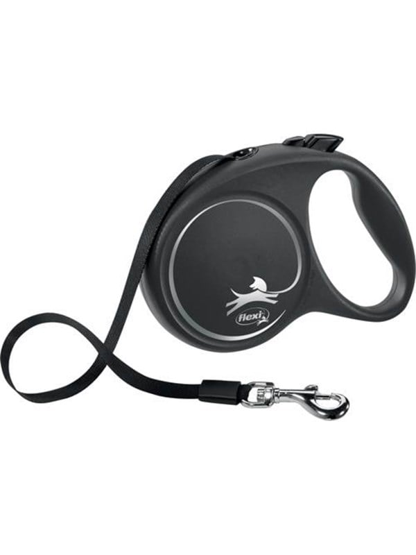 Flexi Musta Design L leash 5 m 50 kg Musta
