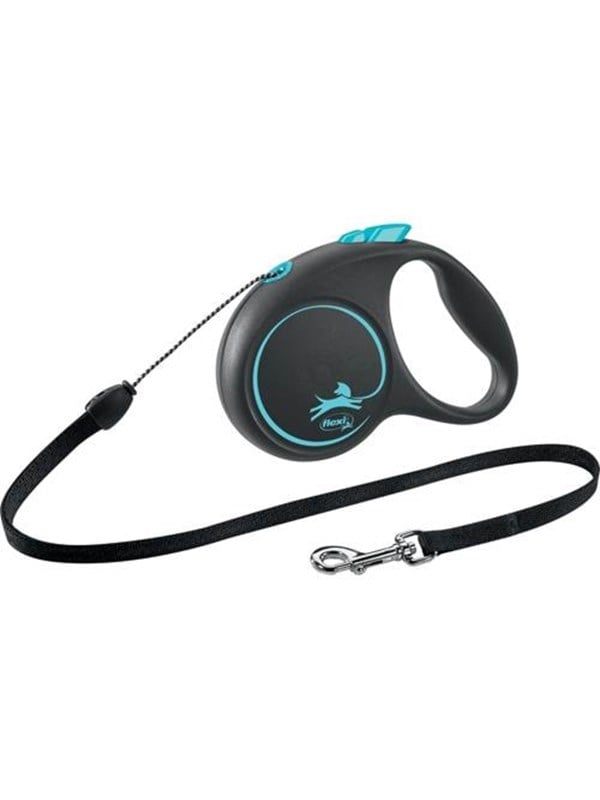 Flexi Musta Design S leash 5 m 12 kg Sininen