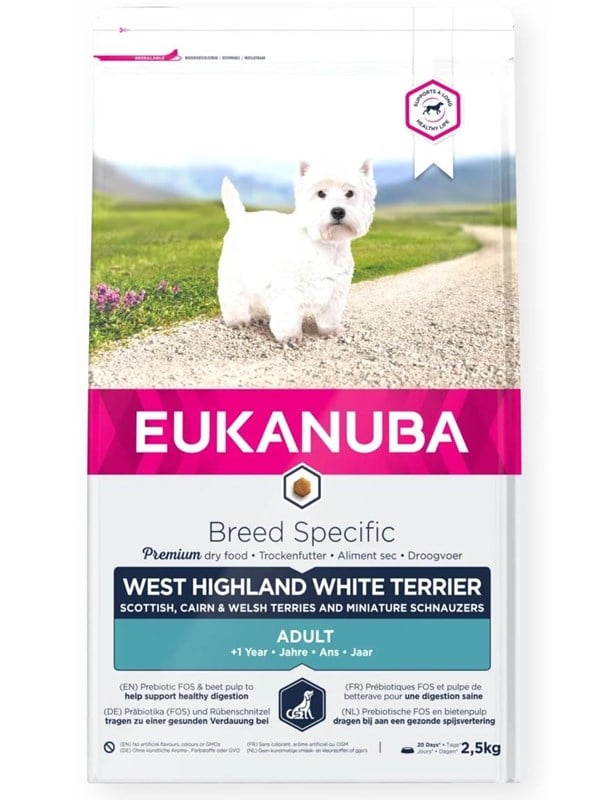 Eukanuba Breed Specific West Highland Terrier Adult 2.5kg
