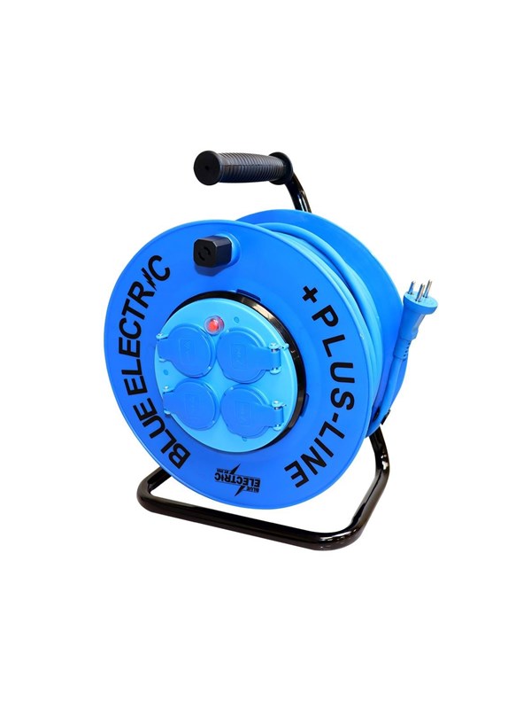 Blue Electric Cable drum +PlusLine - 25 m