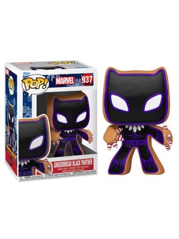 Funko! - POP! Marvel: Marvel Holiday - Gingerbread Black Panther - Figuuri