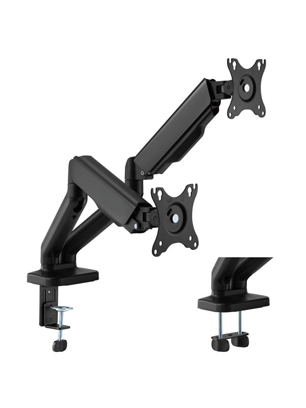 DUTZO Monitorivarsi kahdelle näytölle (17"-32") - Office-malli