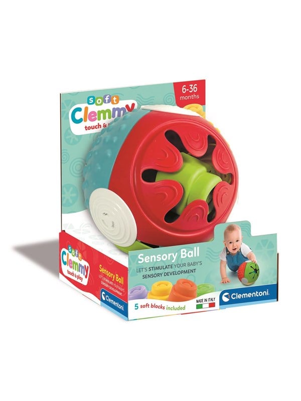 Clementoni Pehmeä Clemmy - Kosketus- ja leikkituntuma-pallo