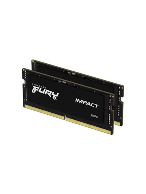 Kingston FURY Impact DDR5-4800 - 16GB - CL38 - Dual Channel (2 pcs) - Musta