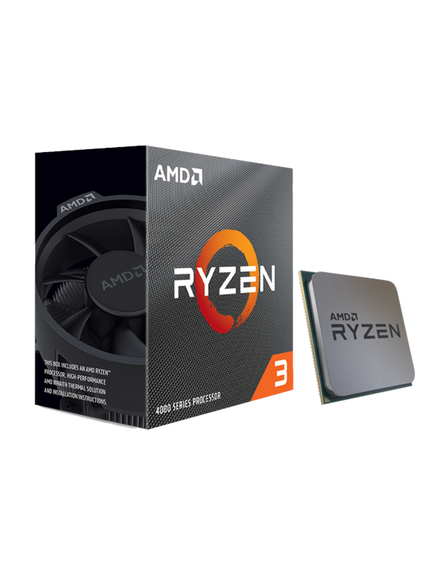 AMD Ryzen 3 4100 Wraith Stealth -prosessori CPU - 4 ydintä - 3.8 GHz - AMD AM4 - AMD Boxed (jäähdyttimen kanssa)