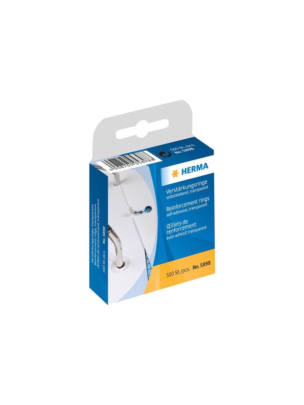 HERMA reinforcement ring - Läpinäkyvä (pack of 500)