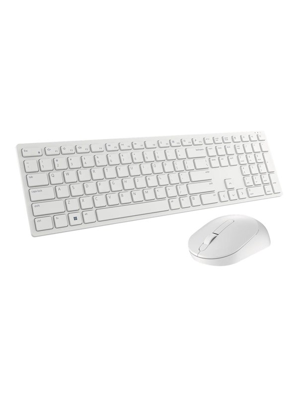 Dell Pro Wireless Keyboard & Mouse (US International Layout) - Näppäimistö ja Hiirisetti - Universal - Valkoinen