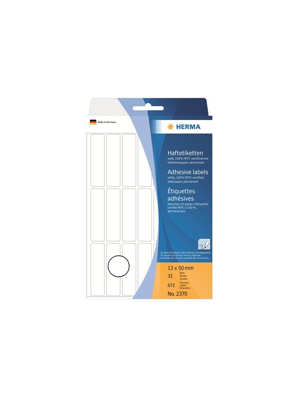 HERMA tarrat - 672 tarralappua - 13 x 50 mm