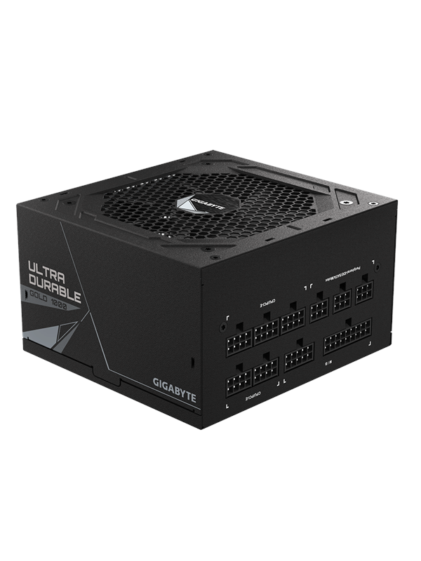 GIGABYTE UD1000GM Virtalähde - 1000 Watt - 120 mm - ATX - 80 Plus Kulta sertifioitu