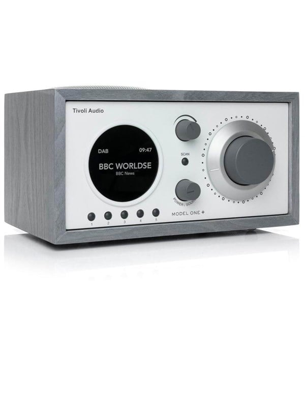 Tivoli Audio Classic Model One+ - DAB/DAB+/FM - Harmaa/valkoinen