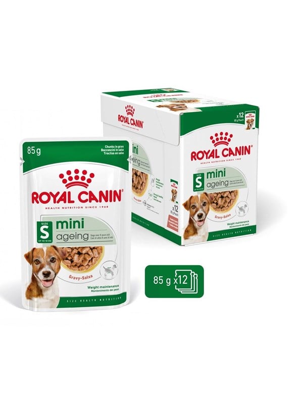 Royal Canin Mini Ageing Chunks in Gravy 85g (12-Pack)