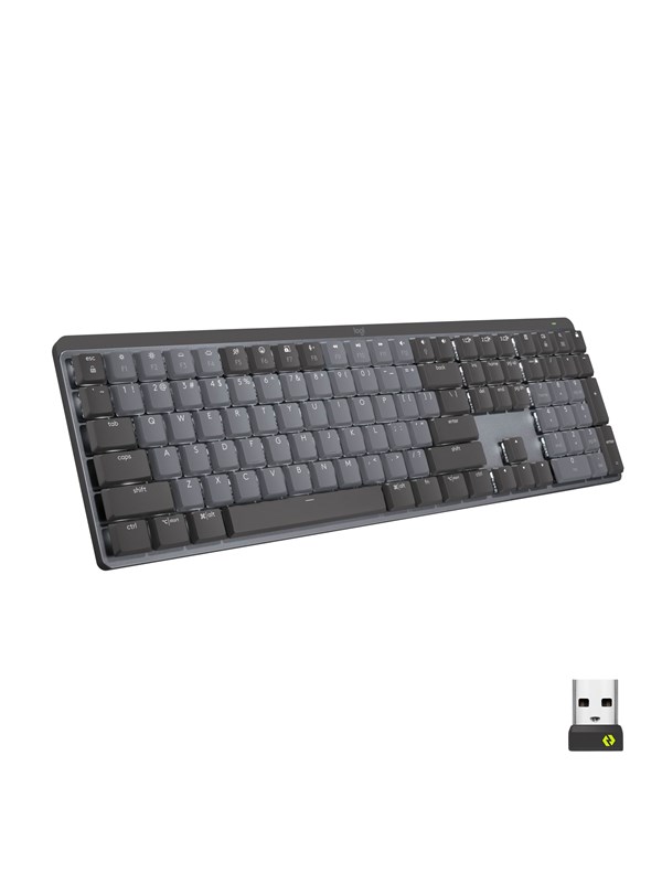 Logitech MX Mechanical Wireless Illuminated Performance Näppäimistö Graphite - Tactile - ND - Näppäimistö - Pohjoismainen - Musta