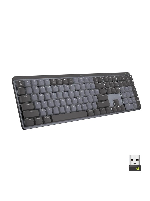 Logitech MX Mechanical Wireless Illuminated Performance Näppäimistö Graphite - Clicky - ND - Näppäimistö - Pohjoismainen - Musta