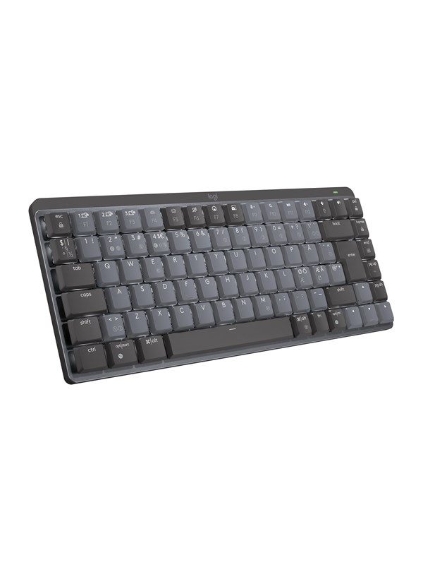 Logitech MX Mechanical Mini Minimalist Wireless Illuminated Performance Näppäimistö Graphite - Linear - ND - Näppäimistö - Pohjoismainen - Musta