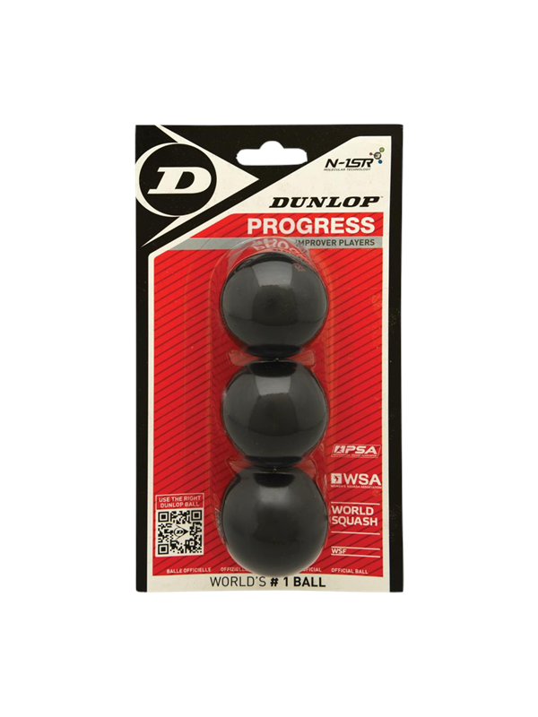 Dunlop Edistys 3-pakkauksen Squash-pallo.
