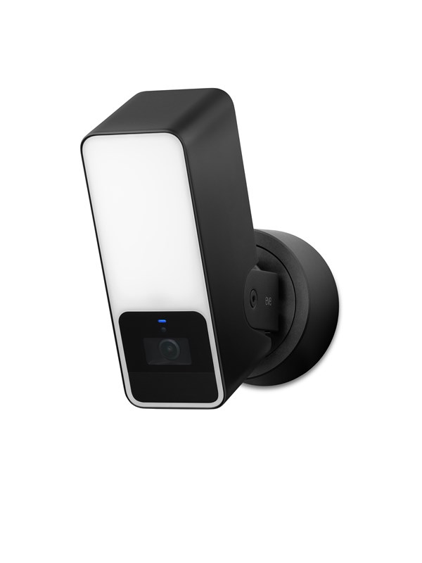 Eve Outdoor Cam Musta - Ulkovalvontakamera valonheittimellä Apple HomeKitille