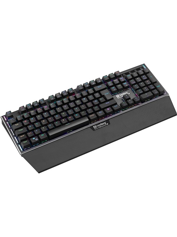 Sandberg FireStorm Mech Keyboard BE - Näppäimistö - Belgialainen - Musta