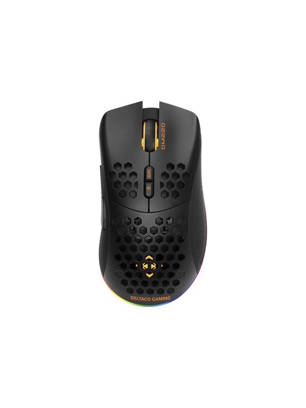 Deltaco GAMING DM220 Wireless ultralight Pelihiiri - Hiiri - 7 painiketta - Musta