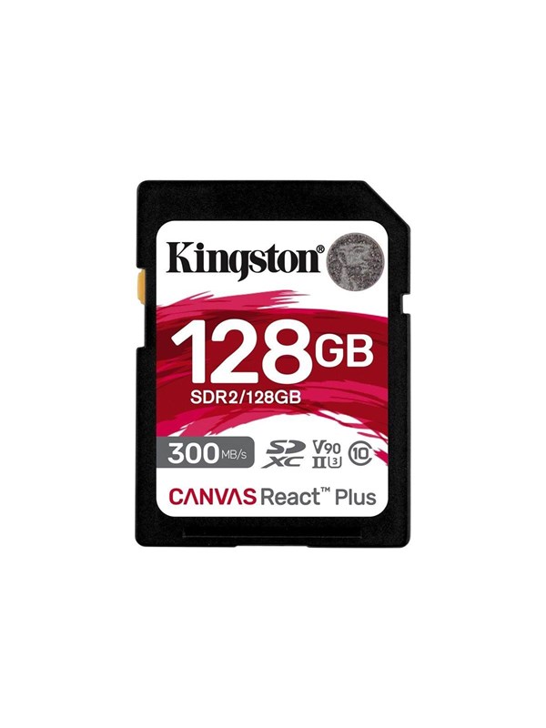 Kingston Canvas React Plus V90 SD - 300MB/s - 128GB