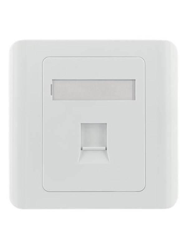 Deltaco Vr-226 Keystone Wall Outlet 1-port White