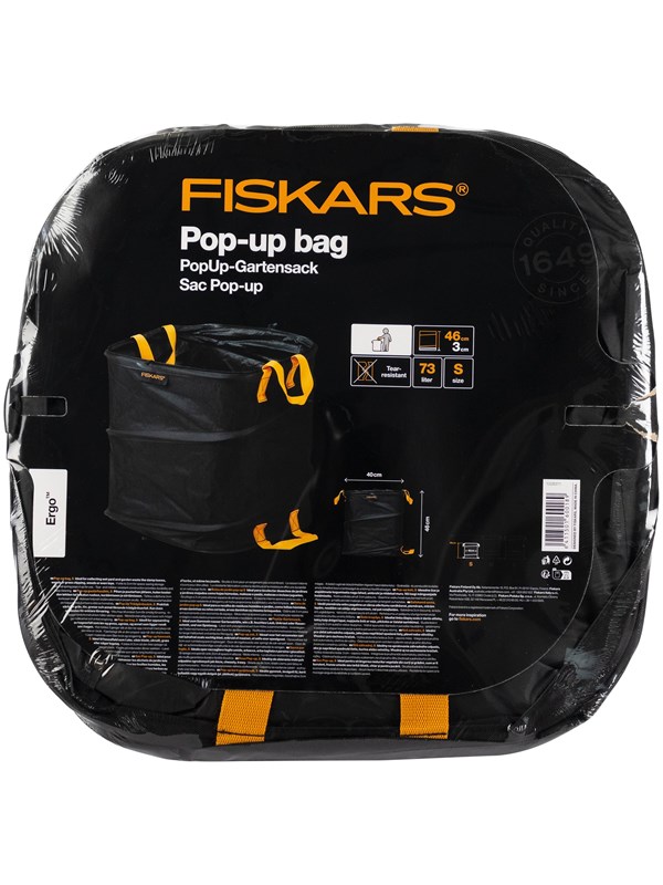 Fiskars Ergo pop-up puutarhasäkki S 73 L
