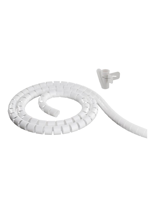 Deltaco Nylon cable cover 5m Valkoinen