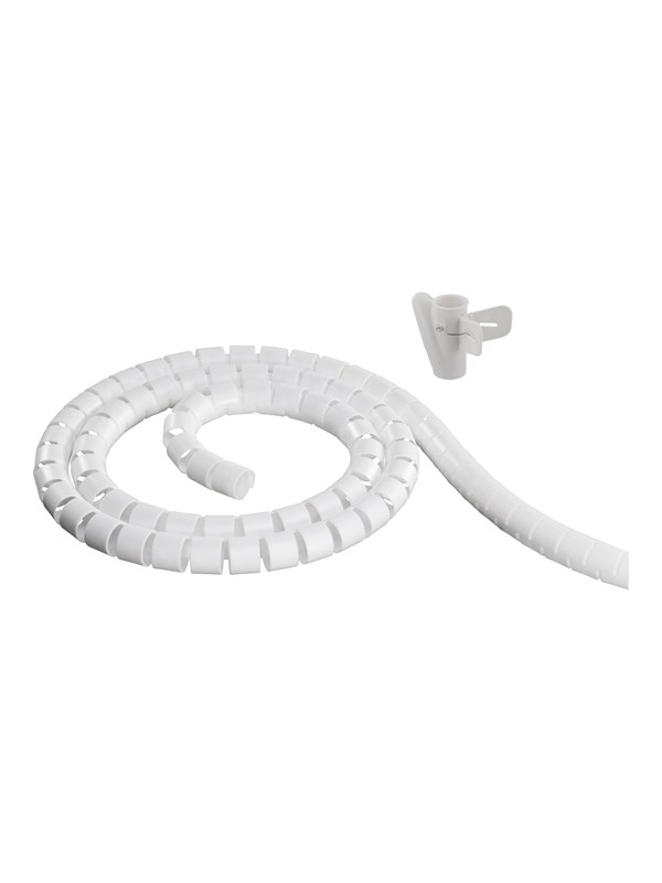 Deltaco Nylon cable cover 2.5m white