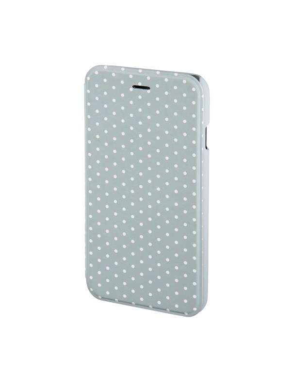 Hama ""Luminous Dots"" Kirjanen Case for Apple iPhone 6/6s grey/white