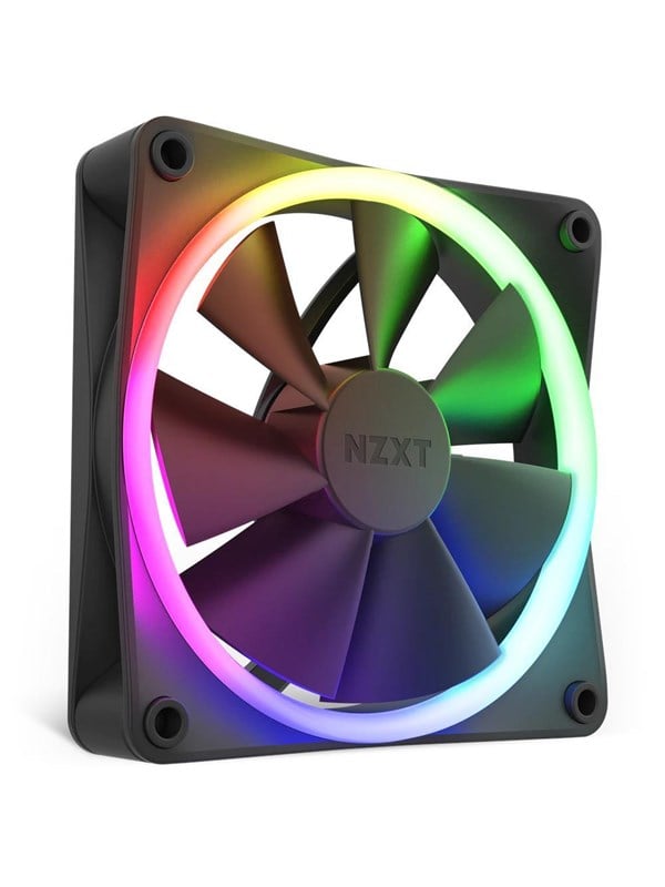 NZXT F140 RGB - Musta - Kotelotuuletin - 140mm - Musta RGB LED valolla - 33 dBA