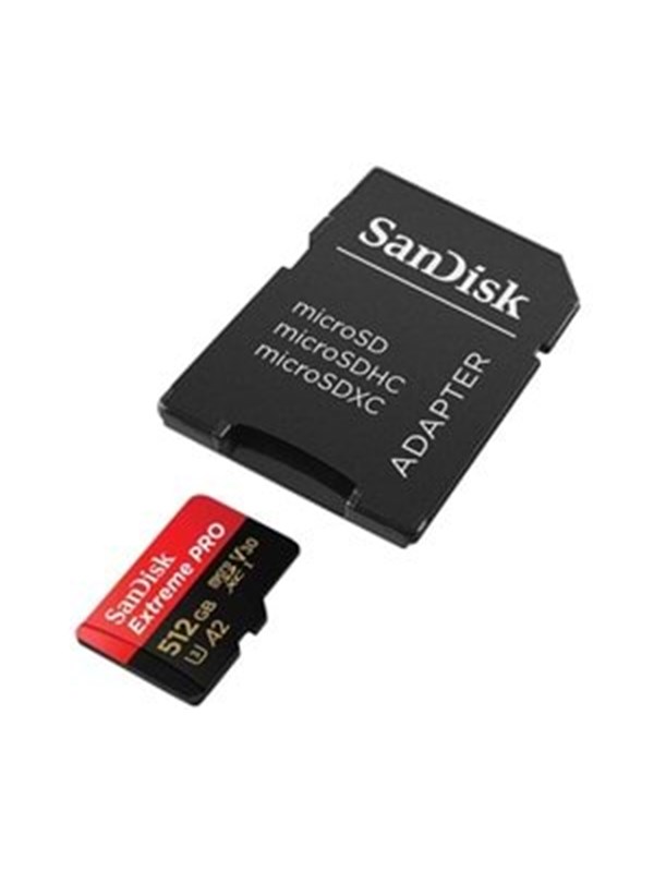 SANDISK Extreme Pro microSD/SD - 200MB/s - 512GB